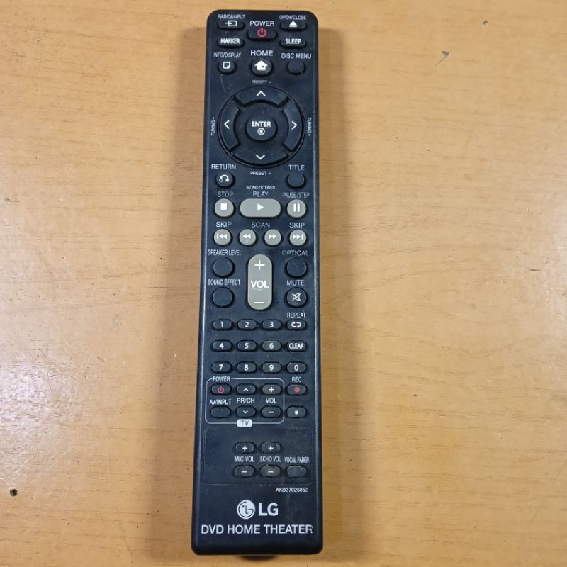 Remote home theater LG AKB37026852 bekas normal ori