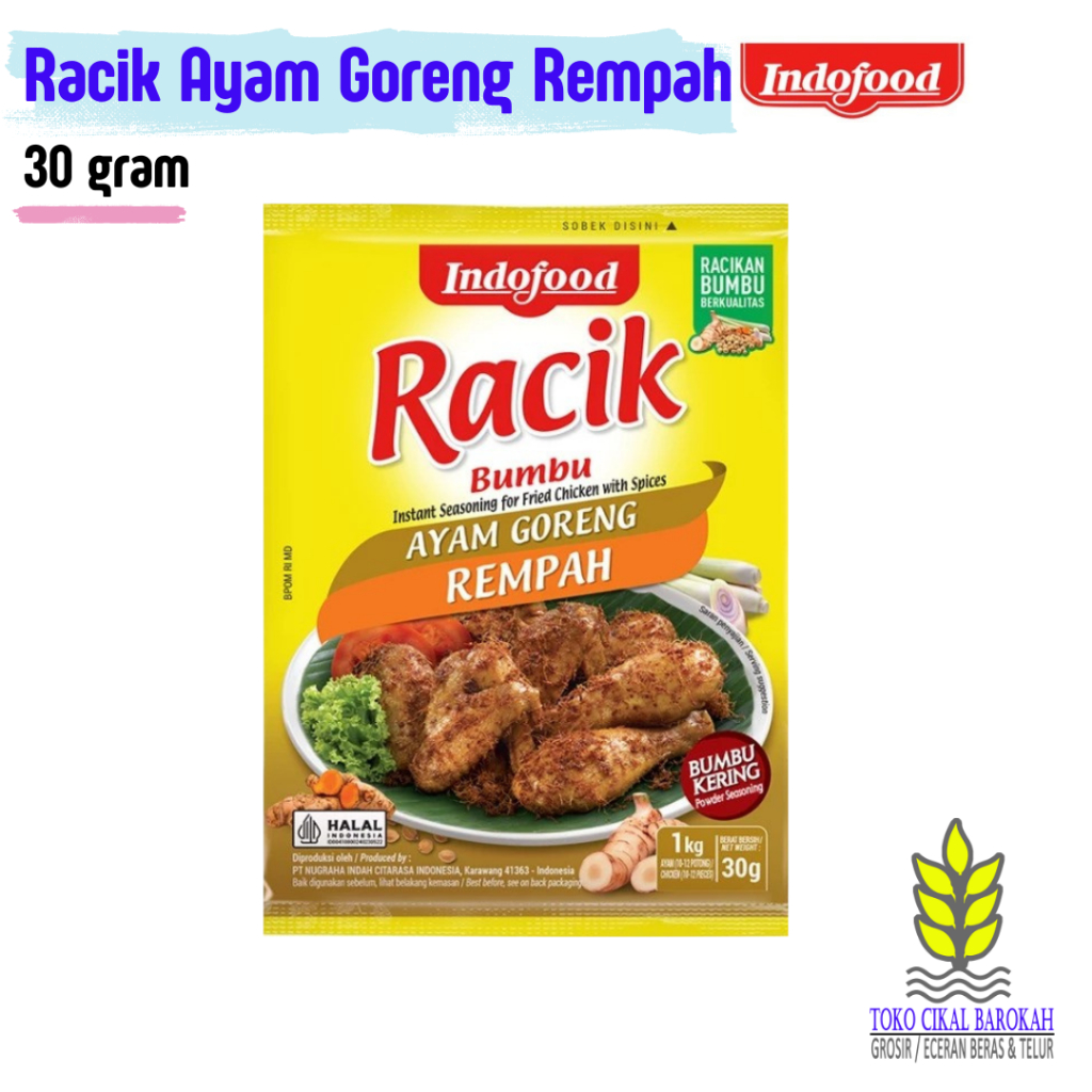 

Bumbu Racik Ayam Goreng Rempah Indofood 30g