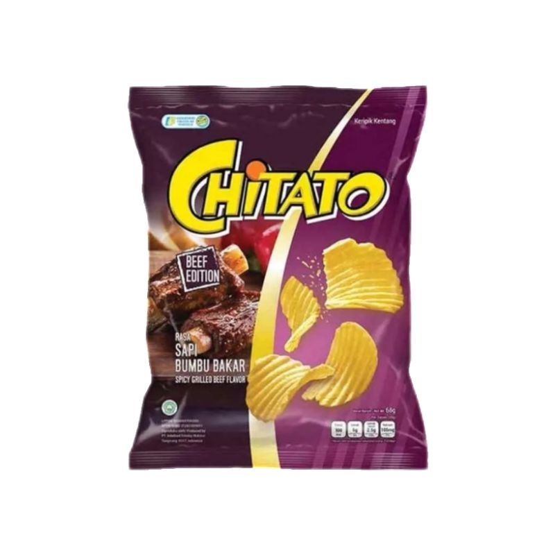 

Chitato Snack Potato Chips Sapi Bumbu Bakar 68G