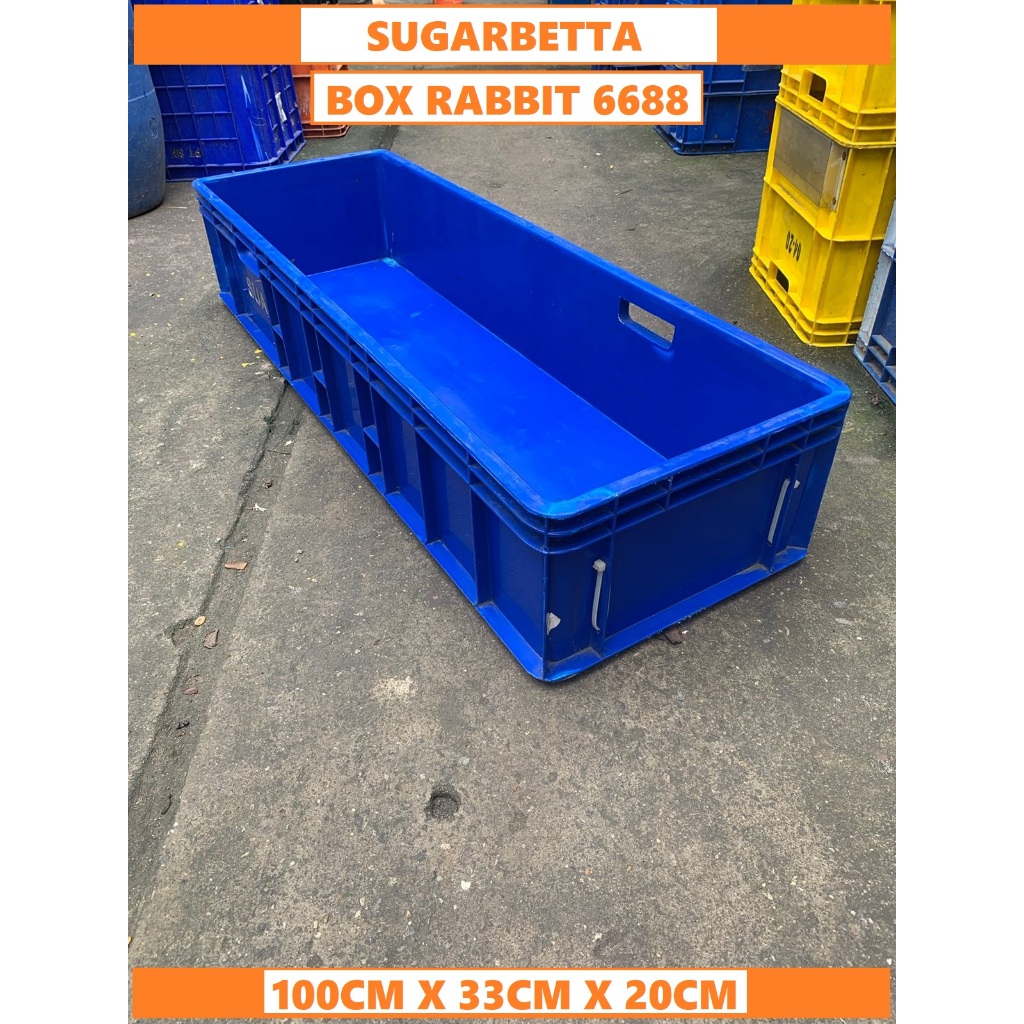 

BOX TAHU BOX CINCAU BOX RABBIT 6688 BOX CONTAINER BIRU UKURAN 100X32X20
