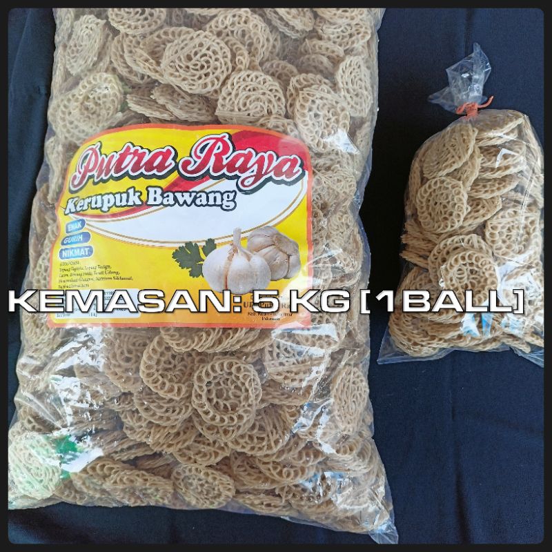 

(Berat 5000gr [ 1 Ball]) Kerupuk Mentah Mawar/Uyel Rasa Bawang |Renyah & Gurih Untuk Lauk✌️|(Harga Grosir)