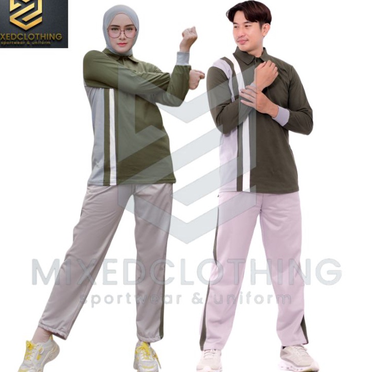 BARANG TERUPDATE Baju setelan olahraga couple pria wanitasetelan olahraga