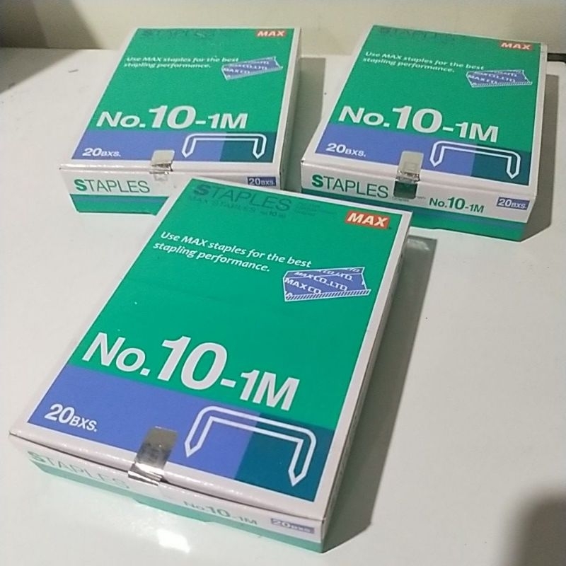 

Staples max 10-1m / isi Staples max no 10 / Refill Stapler max no.10 original / asli / isi jepretan ukuran kecil / jetrekan kecil