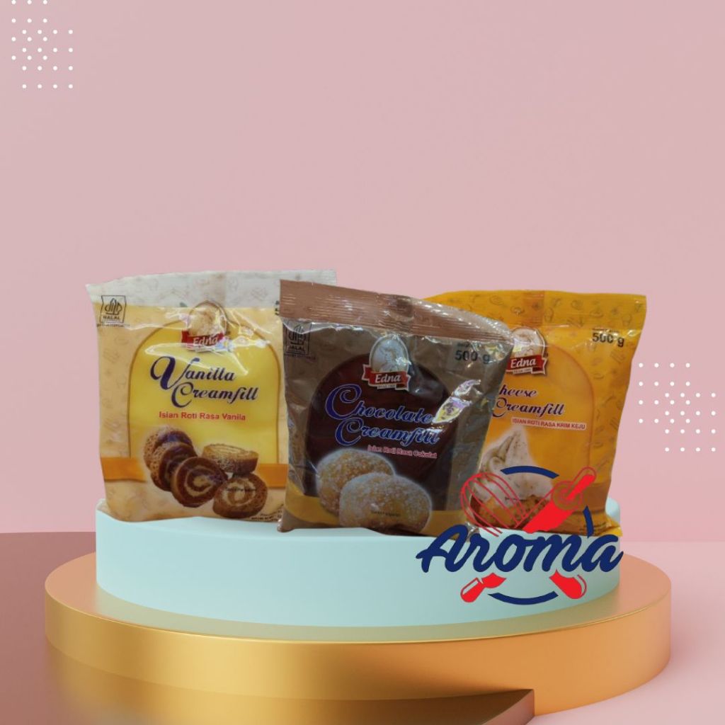 

Selai Filling Buah/Creamfill Edna Kualitas Premium 500 Gram