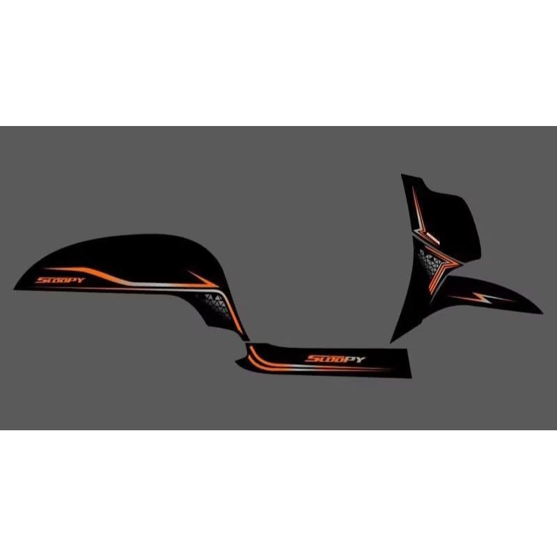 STRIPING TRANSPARAN SCOOPY MOTIF SIMPLE ELEGAN