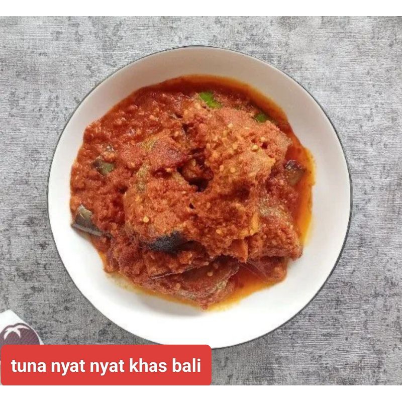 

ikan tuna nyat nyat khas Bali siap makan lauk siap makan tuna nyat nyat Frozen food catering meal prep
