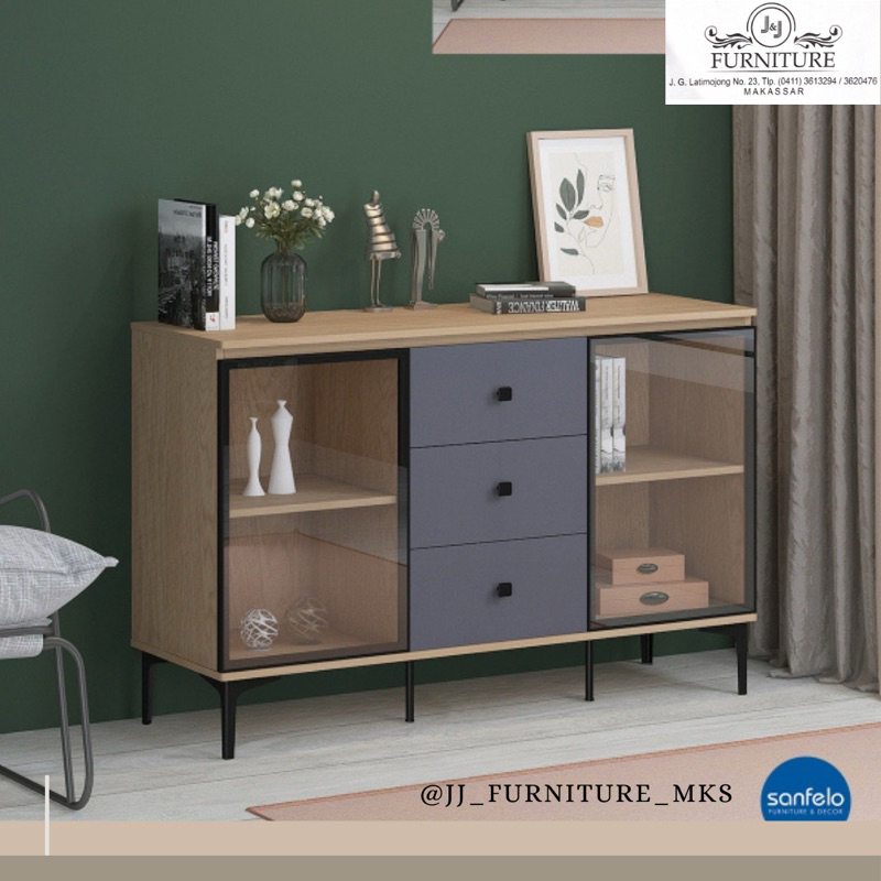 bufet sideboard minimalis credenza makassar