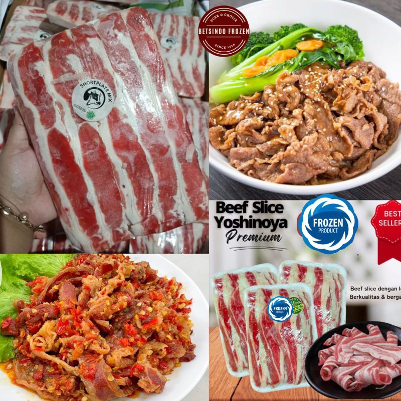 

YOSHINOYA BEEF SLICE PREMIUM daging beef slice mix