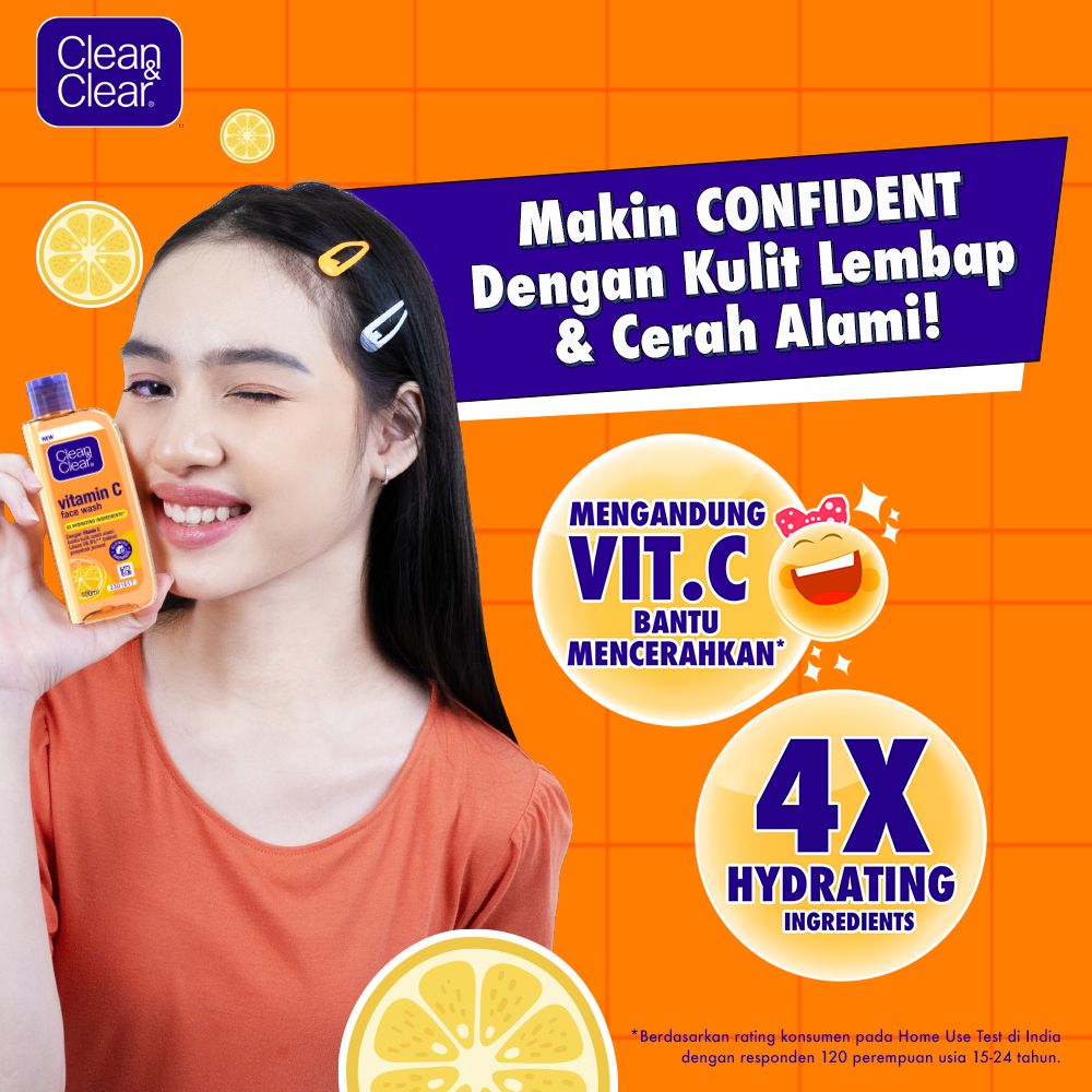 CLEAN AND CLEAR VITAMIN C 100ML / SABUN CUCI MUKA