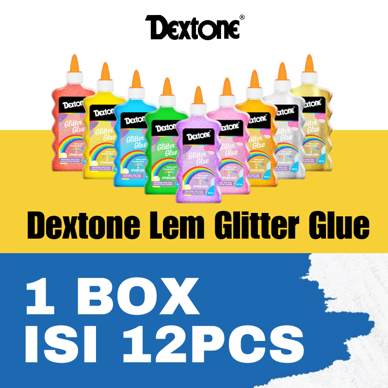 

Dextone Lem Slime Glitter / Slime Kit 147 ml - 1 BOX 12 PCS