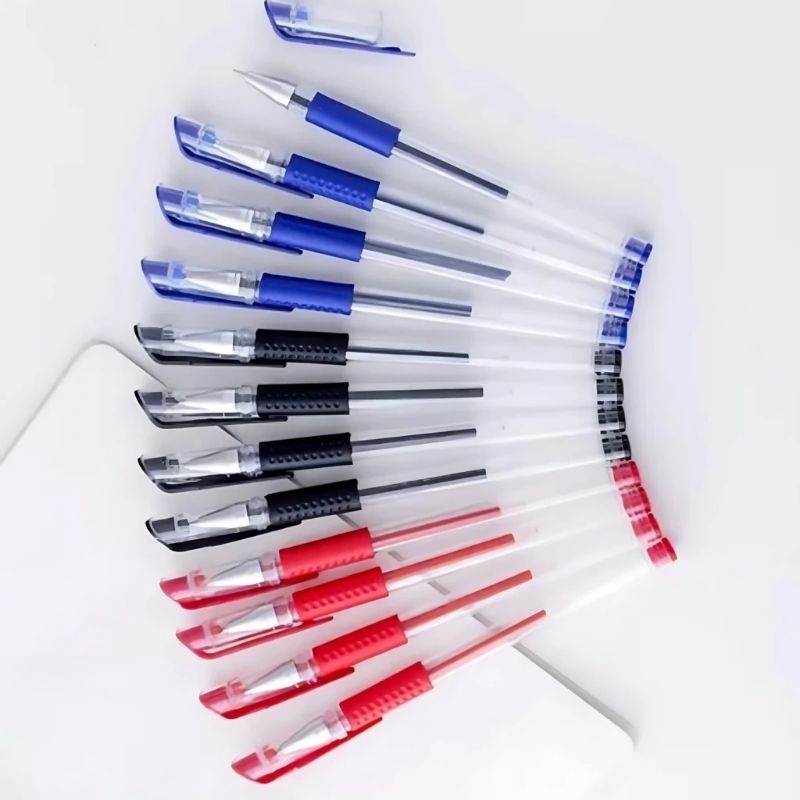 

pulpen pen pena tinta 0.5mm satuan warna hitam / merah