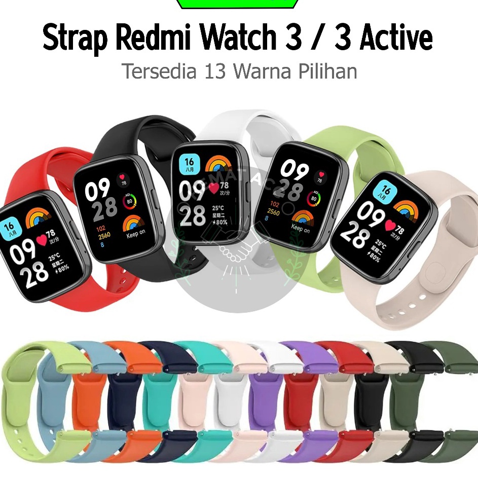 Strap Redmi Watch 3  Redmi Watch 3 Active Polos Tali Redmi Watch 3 Active Strip Hematacc