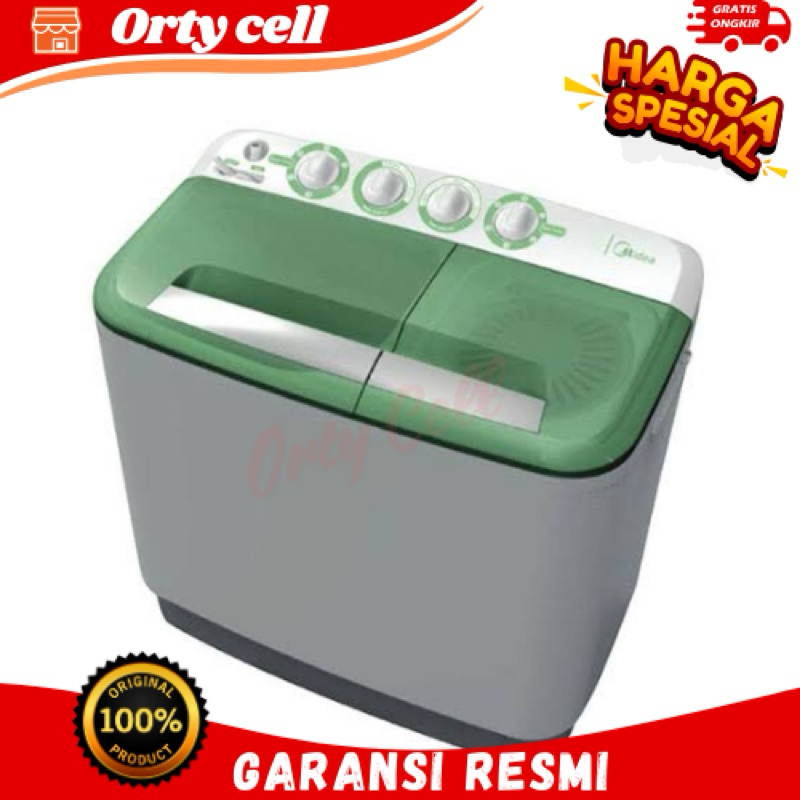 MIDEA MESIN CUCI 2 TABUNG 8 KG MTD92-P501Q GARANSI RESMI