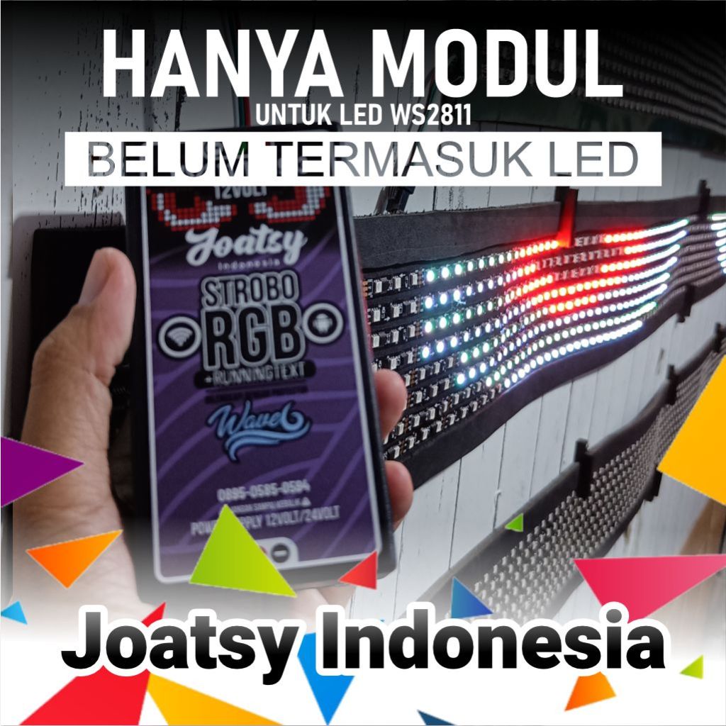 Modul Strobo Mata WS2811 - Joatsy Wave Text Wifi W6 (belum termasuk led)