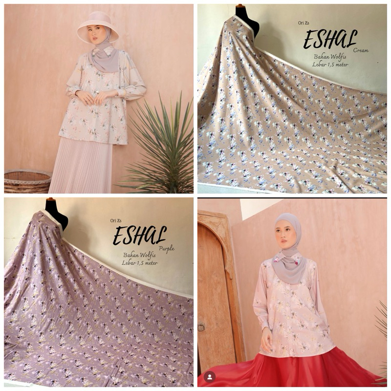 Kain Ori Zaskia Sungkar Motif Eshal Bahan Wolfis