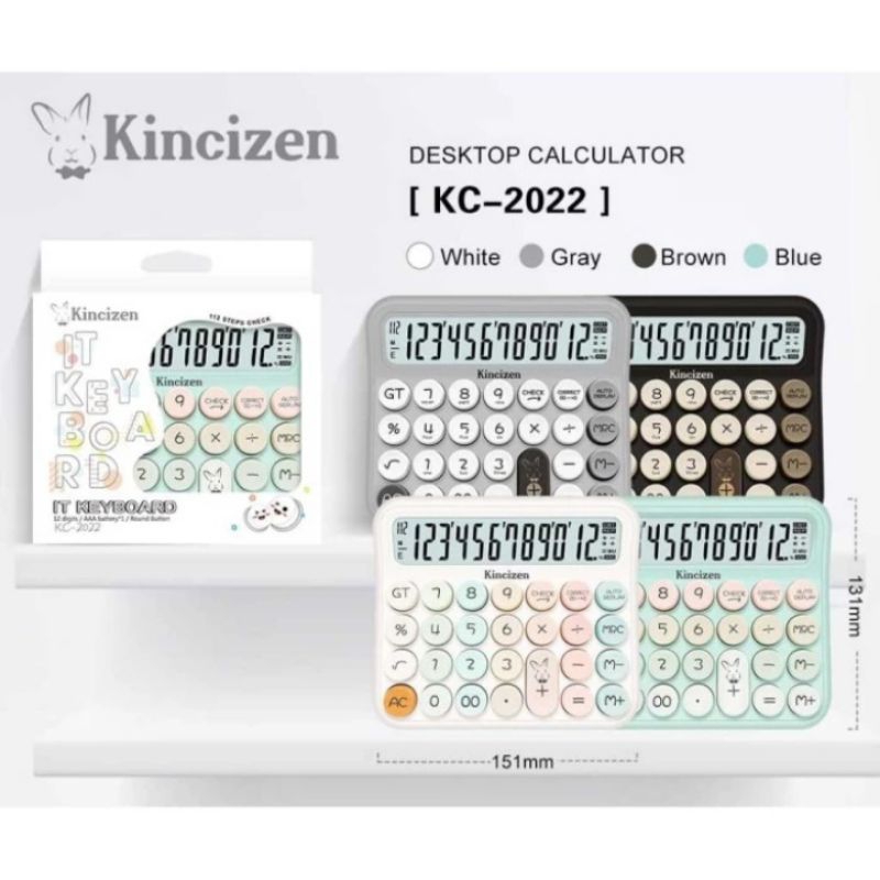 

Kalkulator Desktop KINCIZEN KC-2022 ~ Calculator 12 Digit