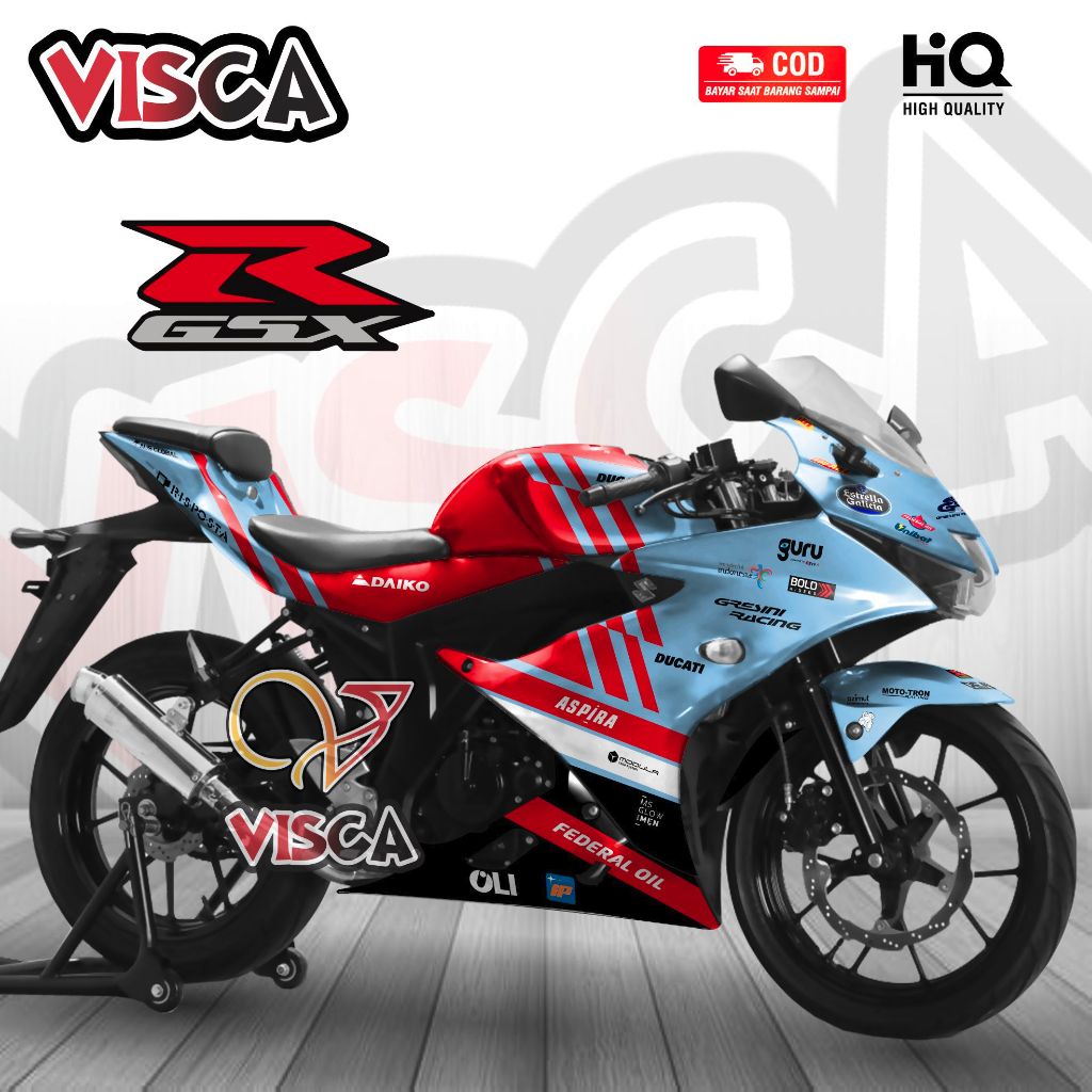 Decal Gsx R150 Full Body Stiker Gsx R150 Full Body Decal Gsx 150 Full Body Striping Gsx R150 Full Bo