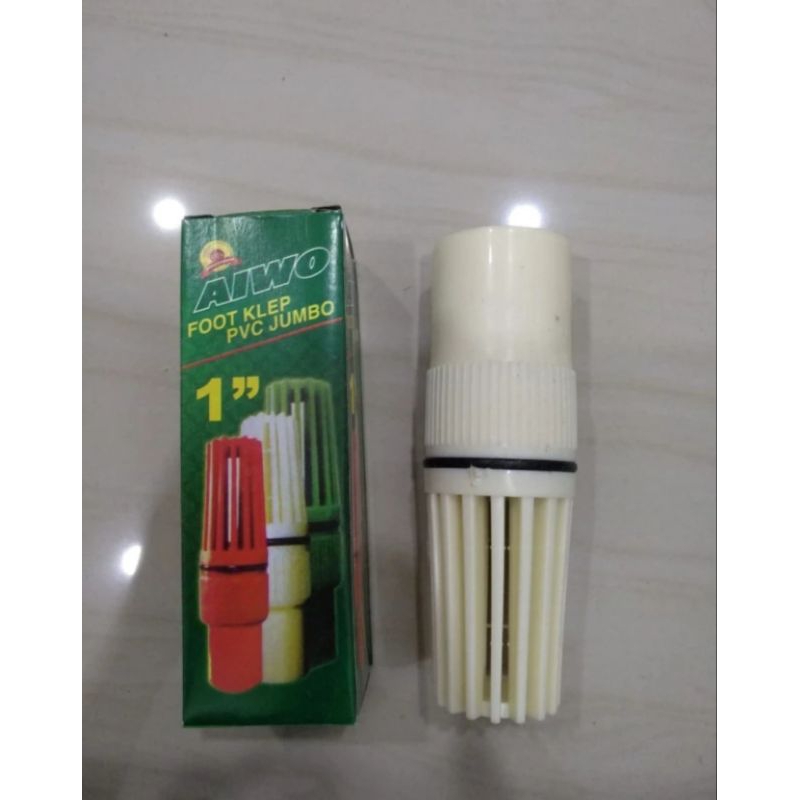 foot klep air jumbo pvc 1 inchi / tusen Valve klep bawah pipa air saringan pipa klep bawah mesin pom