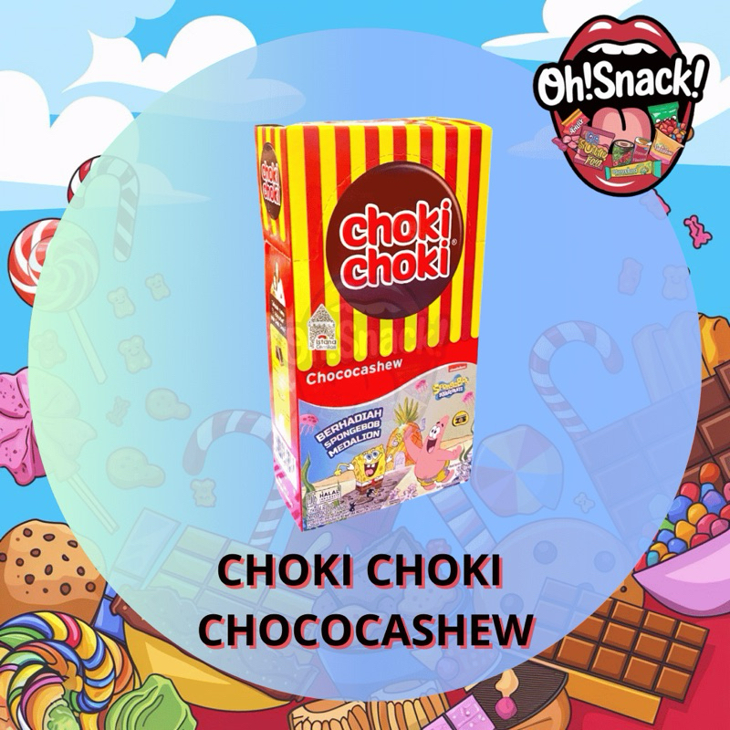 

CHOKI CHOKI CHOCOCASHEW COKELAT PASTA ISI 20pcs