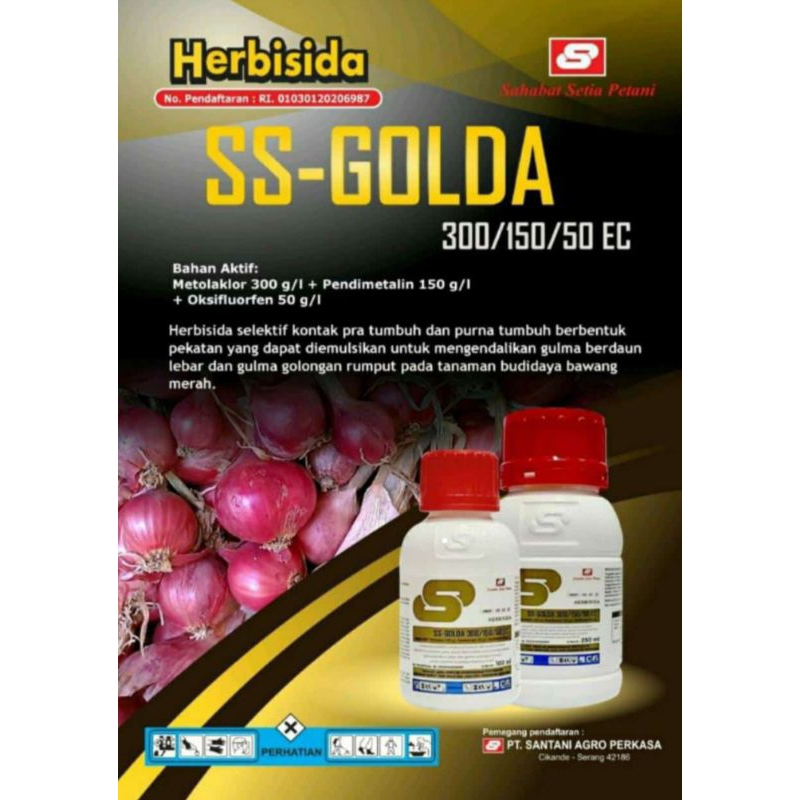 Herbisida SS GOLDA 300/150/50 EC 100ml herbisida selektif bawang merah