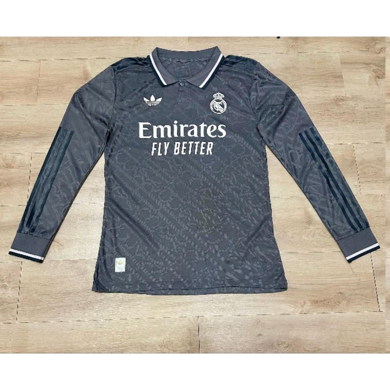 (PLAYER ISSUE) JERSEY LS MADRID 3RD PI 24 25 2024 2025 LONG SLEEVE THIRD NEW IMPORT