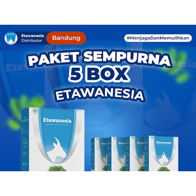 

Paket 5 Box Etawanesia /Etawa Biru /Susu Kambing Etawa Platinum + Ekztrak Morinaga Folium +Krim Bubuk