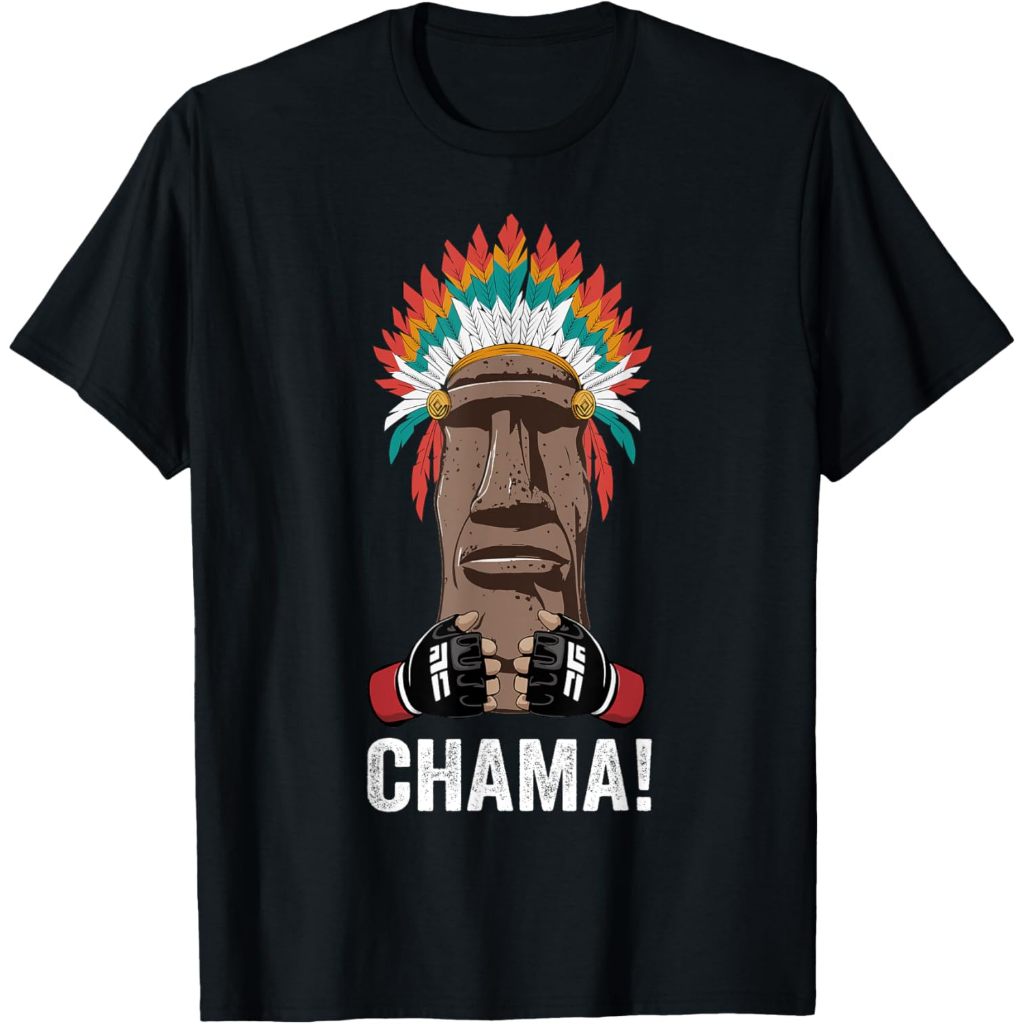 Baju kaos dewasa Chama Fighter MMA Fan JJB Boxing Muay Thai Kickboxing T-Shirt