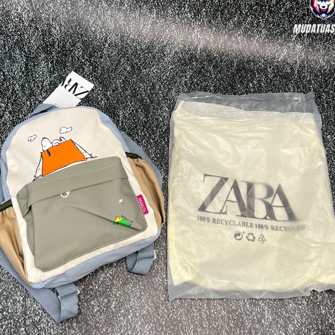 Sale ZARA SNOOPY X PEANUTS M BACKPACK  TAS RANSEL ANAK  BAGPACK  TAS SEKOLAH  TAS KULIAH  TAS KERJA 