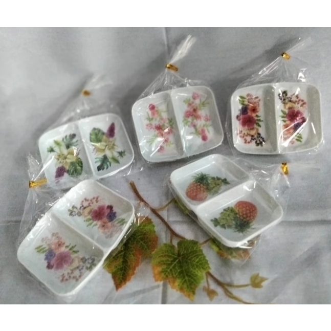 Grosir Souvenir Termurah 50 Pcs Mangkok Melamin Import Cantik 2 Sisi Kecil