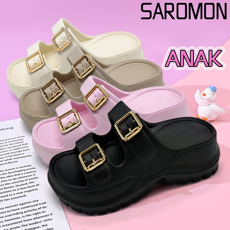 SAROMON(Surabaya) Sandal Baim Anak Perempuan Sandal Jelly Anak Tinggi Fuji Anak Sandal Anak Sandal E