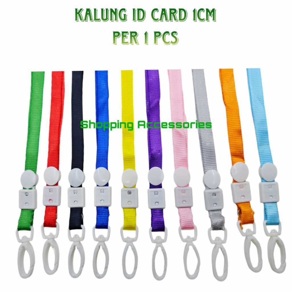 

Tali lanyard tali ID card serat poliester Tali tag nama ID card 1cm - per 1 pcs