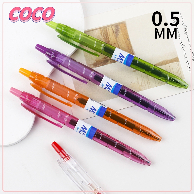 

Botol air mineral bentuk warna transparan kapasitas besar cepat kering pena gel hitam 0.5mm - coco_market