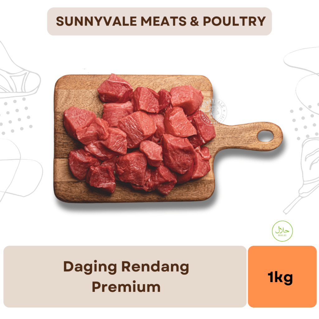 

Daging rendang | Daging potong | Daging Halal - 1 kg