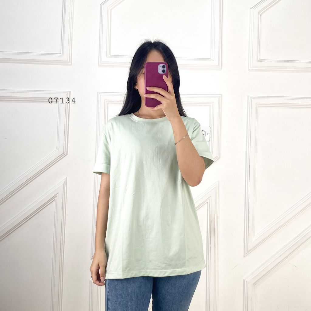 07134 KAOS COZY MARY JANE 2388# BANGKOK PREMIUM POLOS LIPAT TANGAN ATASAN KAOS BASIC POLOS COZY MERY