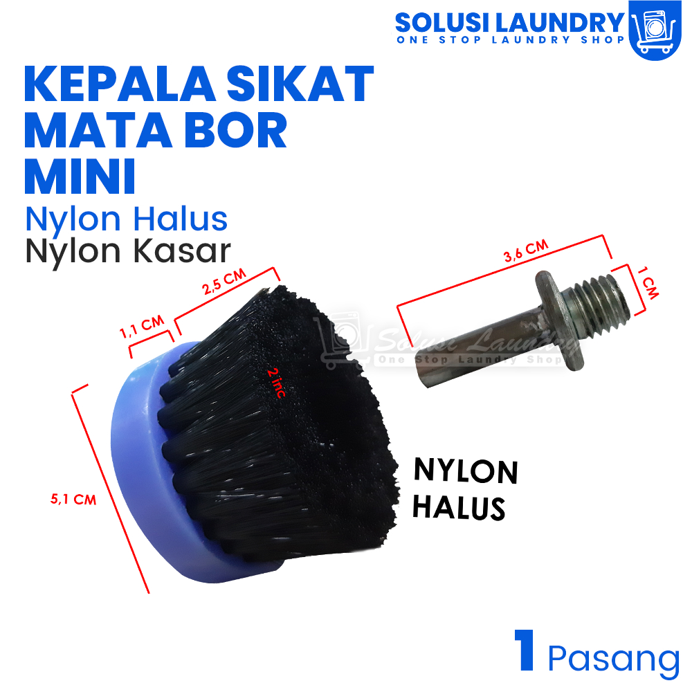 Sikat Sofa mini sikat bor Sepasang Ukuran Kecil