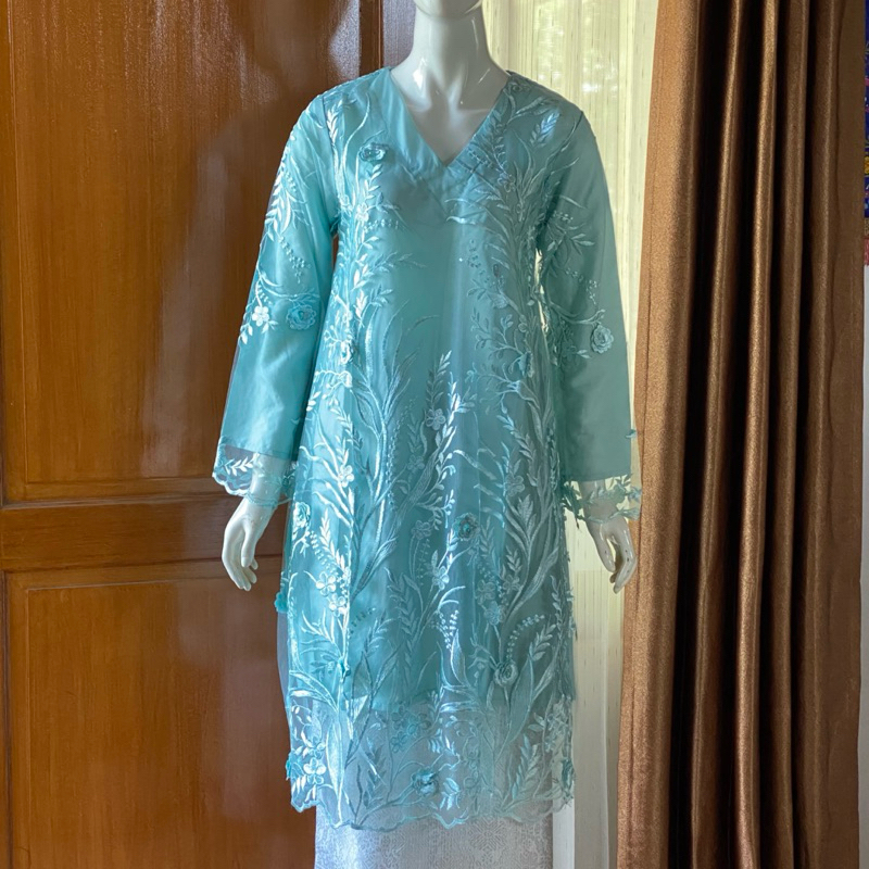 Atasan Nurasia kurung  — Baju kurung Tunik brokat simple | Abe by abe