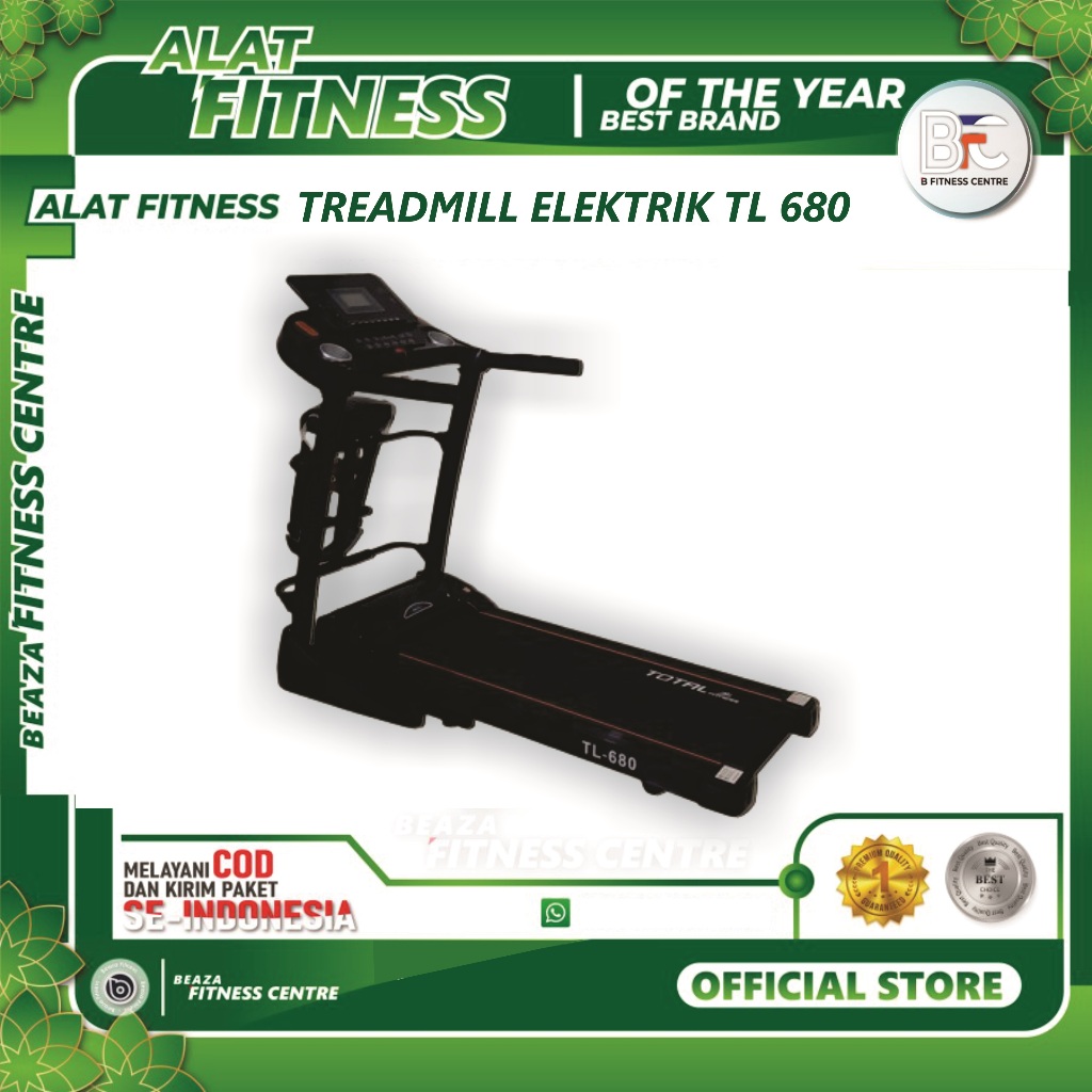 Treadmill Elektrik 2Hp TL 680 Surabaya