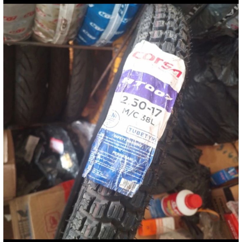 ban luar motor bebek 250-17 ring 17 corsa trail