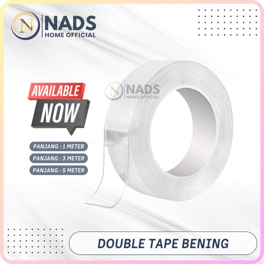 

Double Tape Bening Transparant Selotip Isolasi Tahan Air Serbaguna