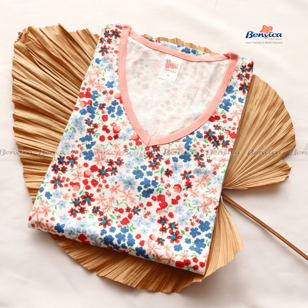 BAJU TIDUR DASTER NESSA MOTIF SIZE M