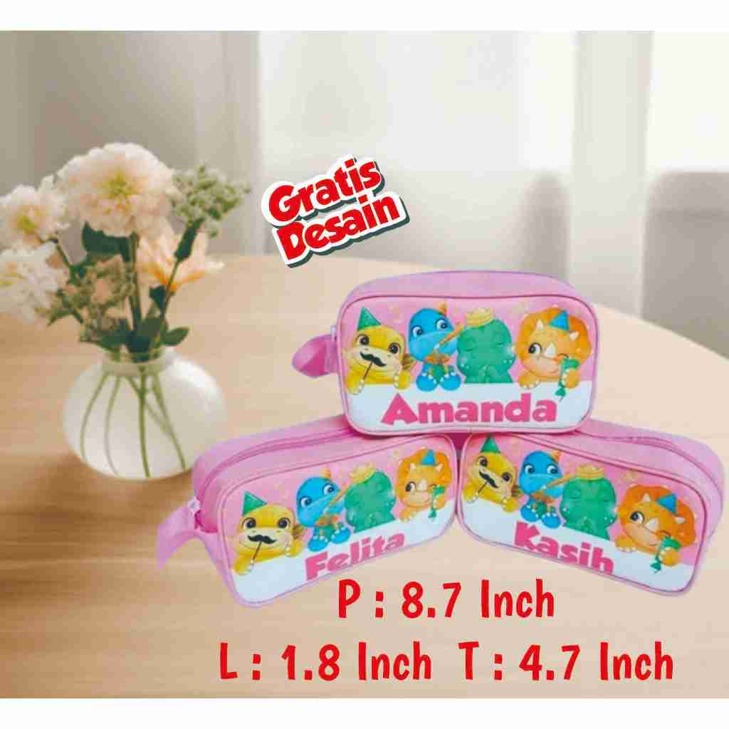 

Kotak Pensil / Kotak Pensil Custom Desain / Bahan Tas Poliester dan Mitasi Cetak Bahan Halus dan Hasil Cetak Rapi Tanpa ada Garis