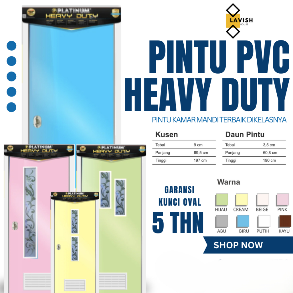 PINTU PVC HEAVY DUTY PINTU KAMAR MANDI KUAT PINTU KAMAR MANDI PREMIUM PINTU PVC HEAVY DUTY
