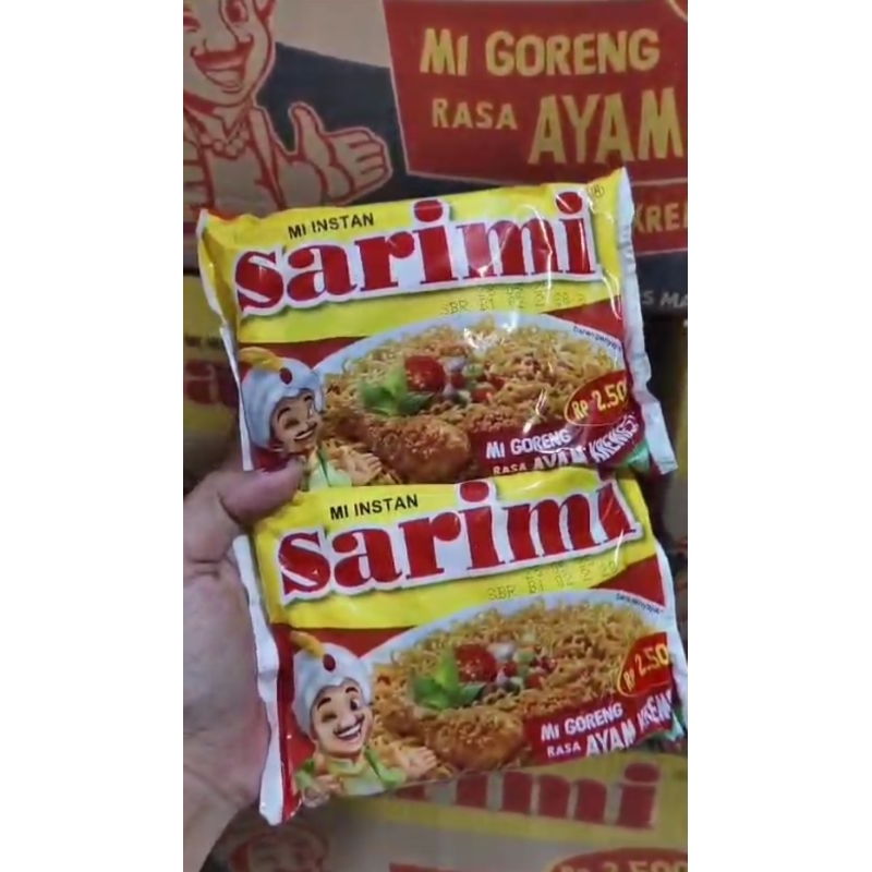 

MIE INSTAN SARIMI GORENG RASA AYAM KREMES, 1dus isi 40