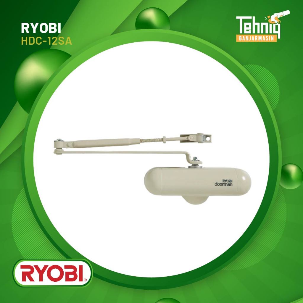 Ryobi Door Man HDC-12 SA Brown And Ivory / Penutup Pintu Hidrolic Door Man HDC 120SA