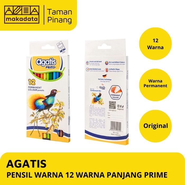 

PENSIL WARNA / COLOUR PENCIL AGATIS PRIME 12 WARNA PANJANG