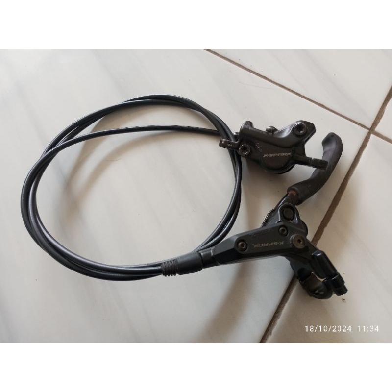 brakeset hidrolik x-spark hanya belakang