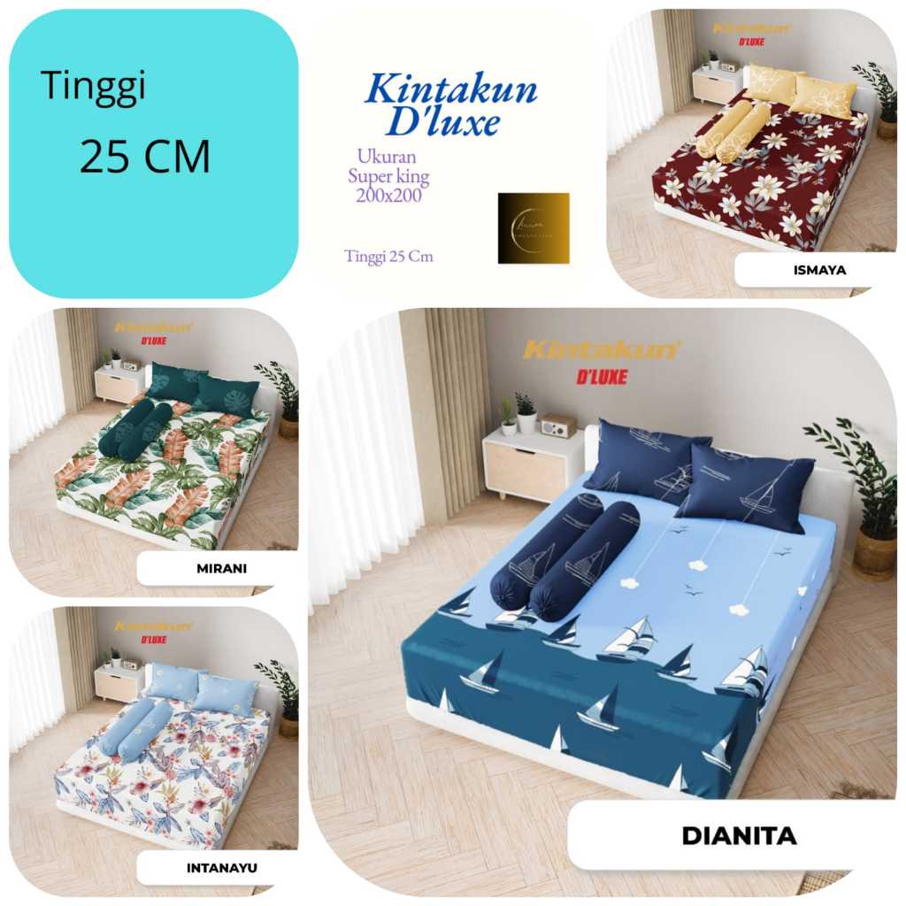 Sprei Kintakun Sprei 200x200 T25 DLUXE/Sprei Kintakun 200x200 Super King