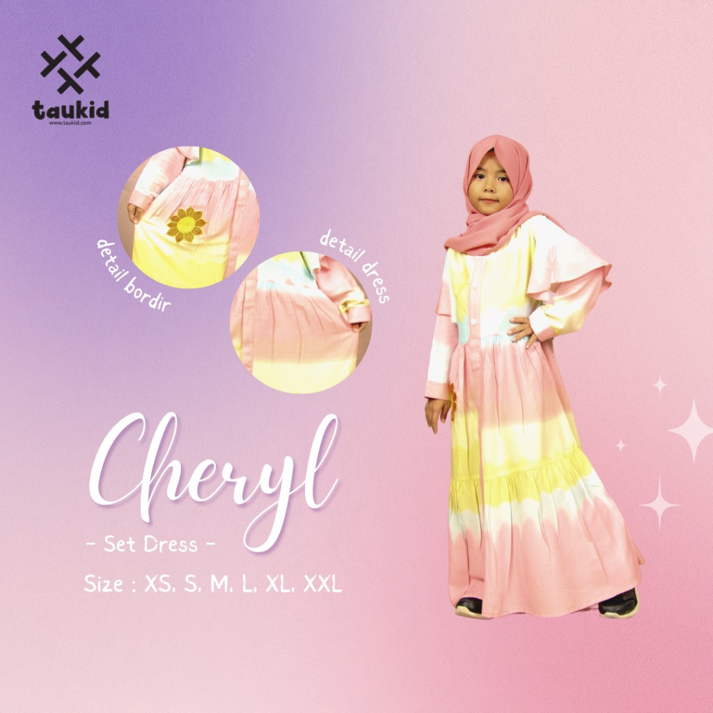 set dress anak/gamis anak Taukid