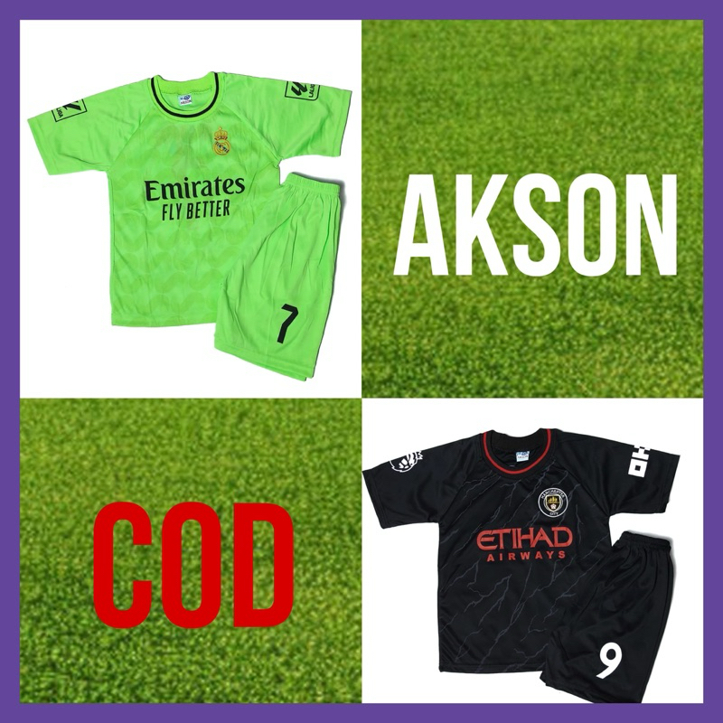 Setelan baju bola anak / setelan baju bola anak laki laki / setelan jersey / setelan baju bola anak 