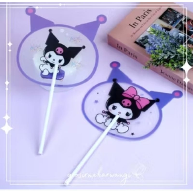Kipad Karakter Lucu Sanrio Gangang Panjang kipas angin Tangan plortable murah
